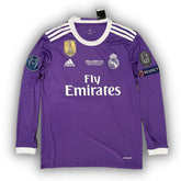 Camisa Manga longa Real Madrid com 6 Patches - Ronaldo #7