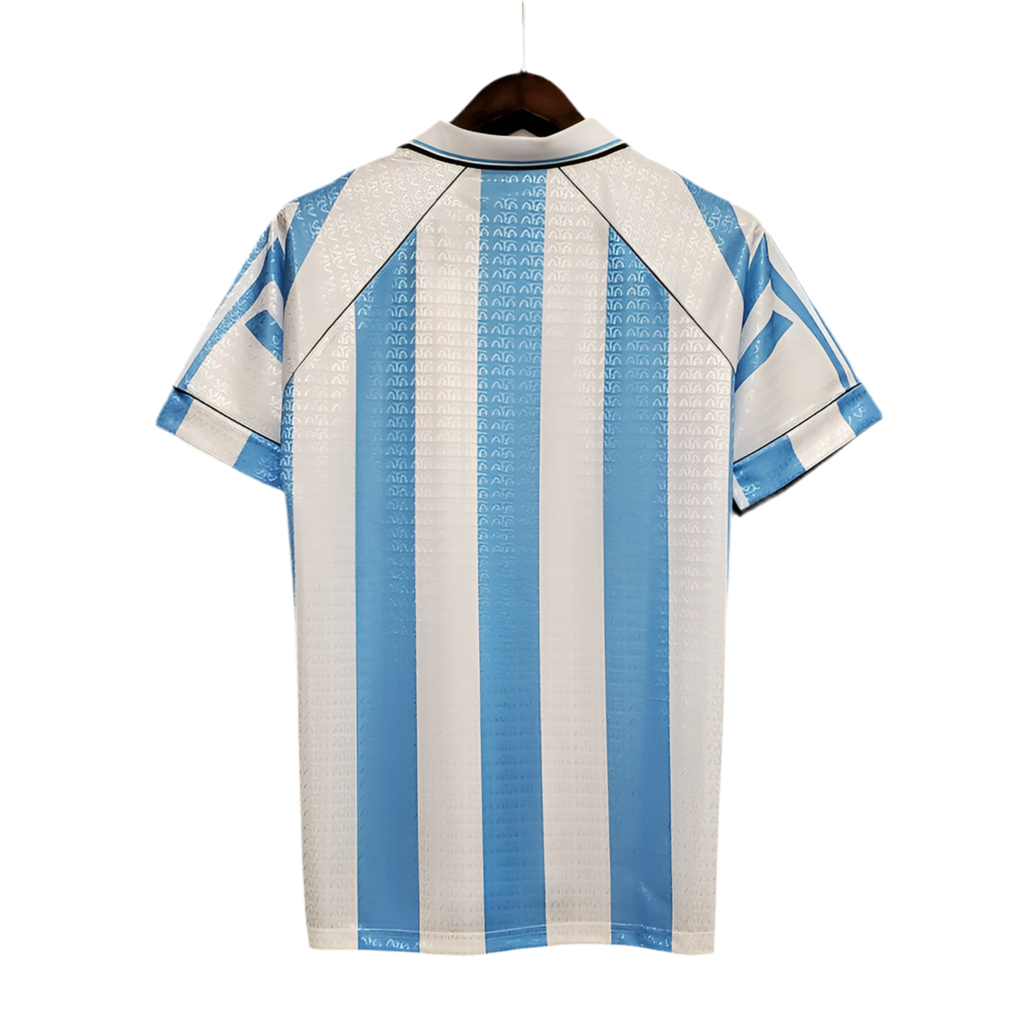 Camisa Seleção Argentina Retrô 1997-1998 Azul e Branca -