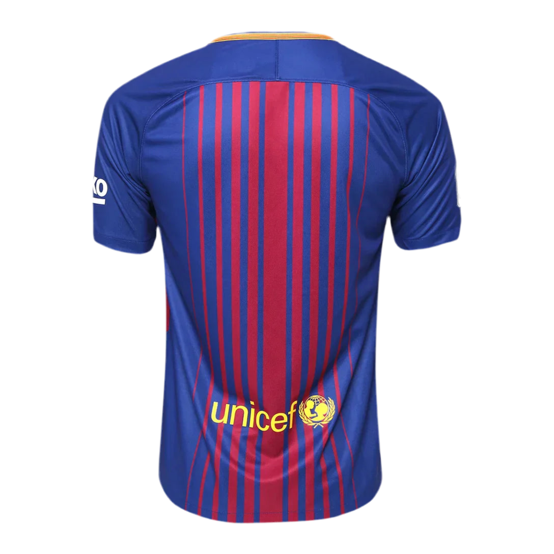 Camisa Barcelona Retrô I 17/18 - Azul e Grená