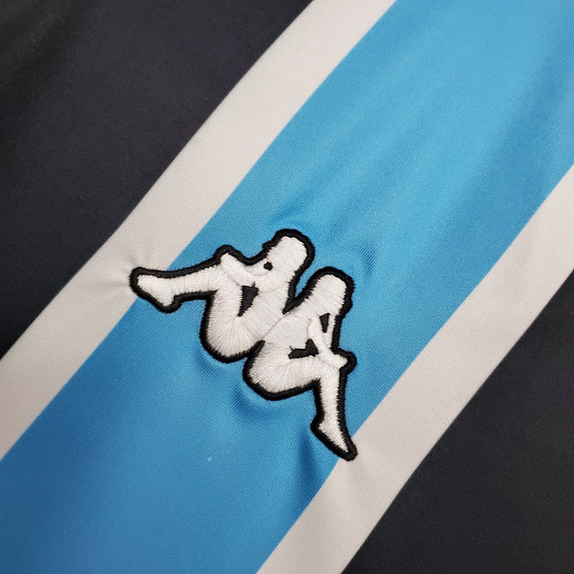 Camisa Grêmio Retrô 2000 Azul e Preta -