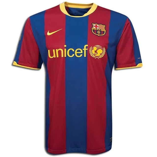 Camisa Barcelona Retrô 2010/2011 -  Azul e Grená
